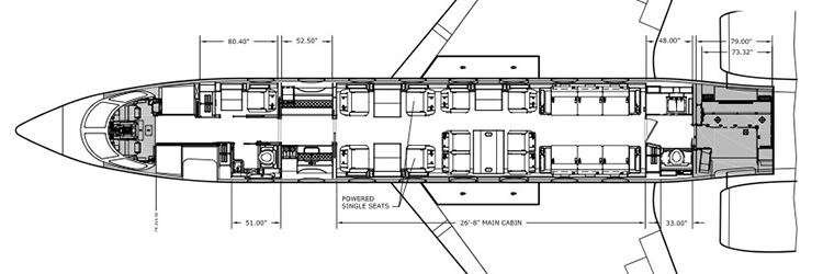 The Multi Million Dollar Gulfstream Interior Floor Plan And Multi